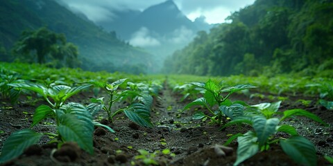 Wall Mural - rice field