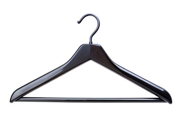 Empty black hanger isolated on a white background, Clipping path