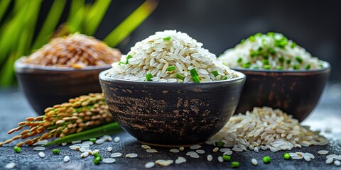 Wall Mural - rice in a bowl