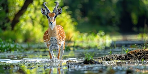 Poster - deer in the forest