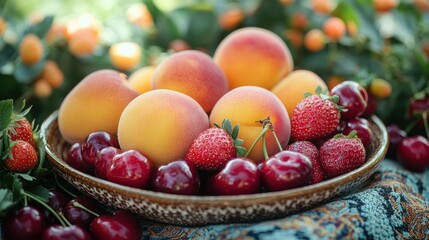 Wall Mural - Fresh Summer Fruit