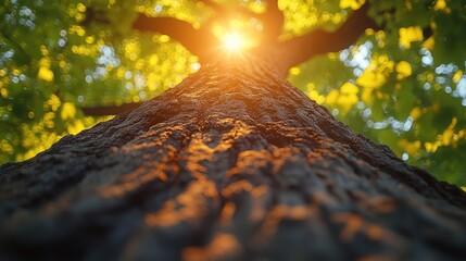 Canvas Print - Sunlight through Tree Canopy