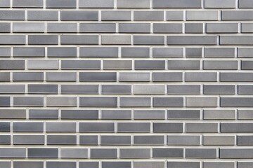 Canvas Print - Gray brick wall texture for design and architectural projects