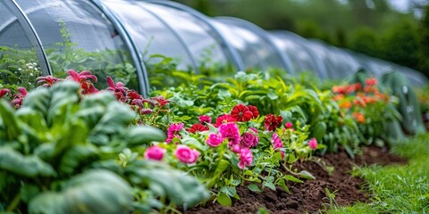 Canvas Print - flowers in the garden