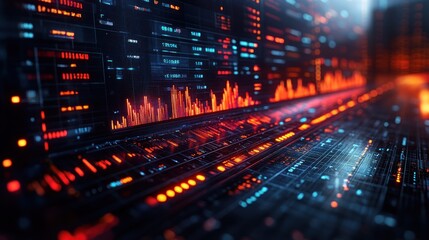 Abstract Futuristic Digital Interface
