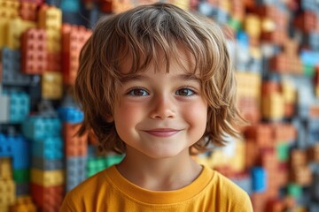 Sticker - Smiling Boy Portrait