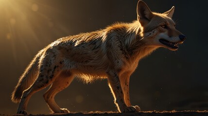 Sticker - Coyote at Sunset