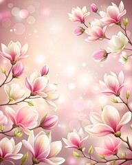 Sticker - pink background with flowers