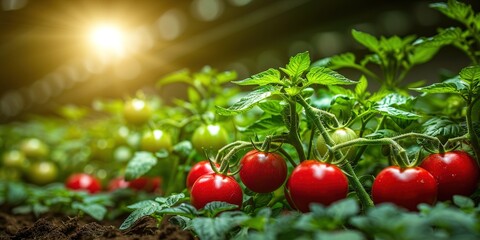 Wall Mural - tomatoes in the garden