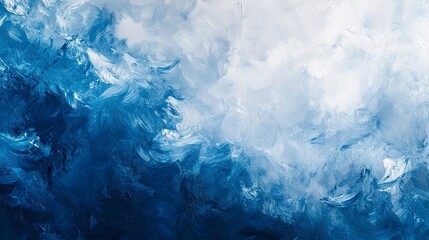 Sticker - Abstract background or texture, blue white smoke