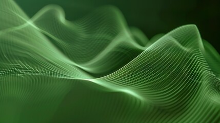 Poster - Green_minimalist_technology_moving_sensation_wavy