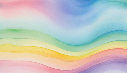 Abstract watercolor waves in pastel colors for soft backgrounds and artistic designs, background for international women's day march 8, copy space,  easter backdrop