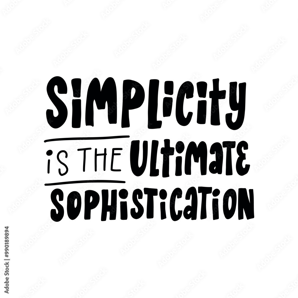 Handwritten lettering quote 