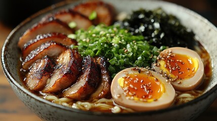 Wall Mural - Delicious Japanese Ramen Noodles