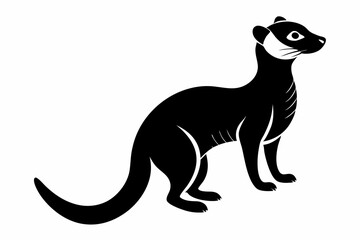 Wall Mural - meerkat silhouette, meerkat icon vector
