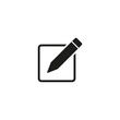 © Rizq - Edit pen line icon isolated on transparent background.