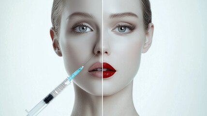 Sticker - Makeup vs. Cosmetic Treatment: A Striking Contrast..