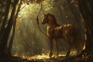 horse in the woods