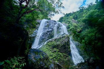 Khlong Lan Waterfall. In Namtok Khlong Lan National Park Kamphaeng Phet Province