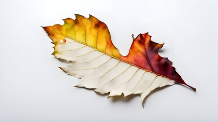 multicolored fallen leaf