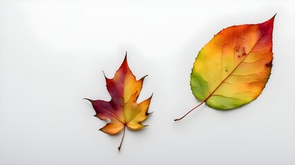 Wall Mural - colorful fallen leaf