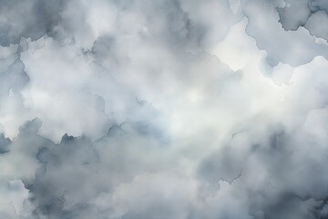 Wall Mural - abstract watercolor cloud painting with ethereal brushstrokes