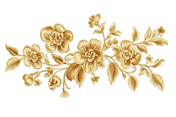 Wall Mural - Floral Art Design Texture Pattern. It can be used for decorating of wedding invitations, Ceramic Tiles, decoration for Textile Cloth Design.