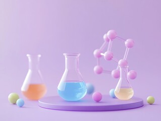 Wall Mural - Colorful Chemistry Beaker