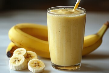 Wall Mural - Delicious Banana Smoothie