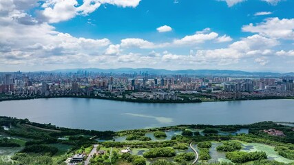 Canvas Print - city aerial view