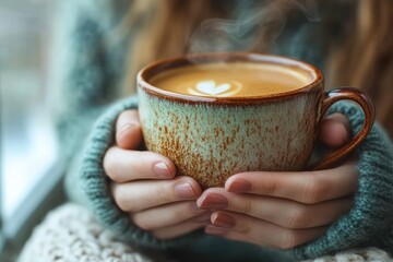 Wall Mural - Cozy Winter Coffee