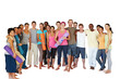 © Leffy/peopleimages.com - Fitness, friends and portrait of people in studio for yoga class, support and solidarity in wellness. Yogi, group and smile with confidence in exercise club for healthy workout by white background