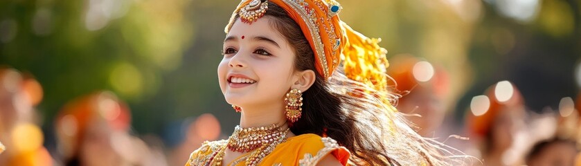 Young Indian Girl in Traditional Dress