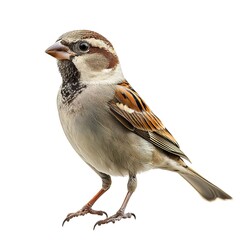 Sticker - A bird (portrait, standing), animal bundle isolated on a white background 