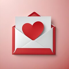 Poster - envelope with heart