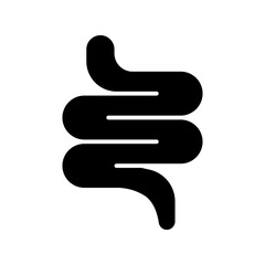 Wall Mural - intestine glyph icon