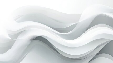 Abstract white wavy lines with a modern style background.