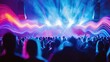 © Nany - sound waves visually amplifying from a speaker at a concert