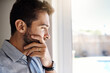 © CamPen2000/peopleimages.com - House, thinking and man with ideas, window and contemplation with decision, choice and professional. View, apartment or person with break, problem solving and solution with wonder, option or thoughts