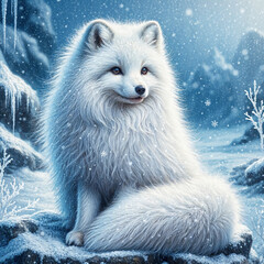 Wall Mural - Arctic Fox 90