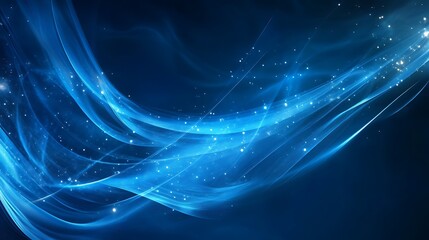 Wall Mural - Abstract Blue Glowing