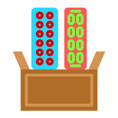 Poster - Vector Design Drug Donation Icon Style