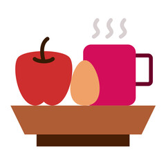 Wall Mural - Vector Design Breakfast Icon Style