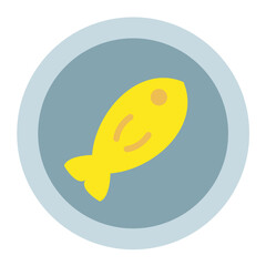 Wall Mural - Vector Design Fish Icon Style