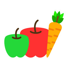 Canvas Print - Vector Design Fruits Icon Style