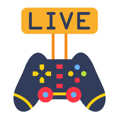 Poster - Vector Design Game Streaming Icon Style