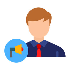 Sticker - Account Executive Male Icon Style