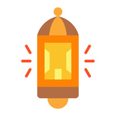 Poster - Desert Lantern Icon Style