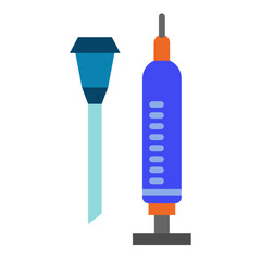 Sticker - Needle And Syringe Icon Style