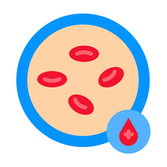 Wall Mural - Hematology Icon Style